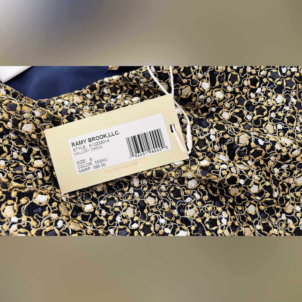 Ramy Brook - Mallory Metallic Mesh One-Shoulder Mini Dress - Picture 16 of 16